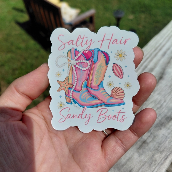 Other - Beachy Cowboy Boots Sticker